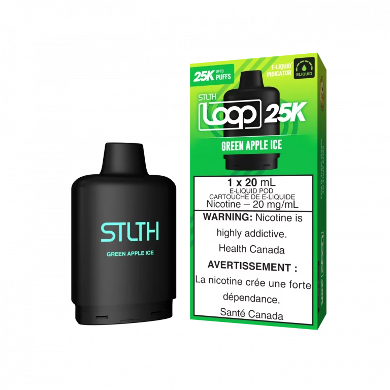 STLTHLOOP25K-POD_KITPACKAGE-GREENAPPLEICE